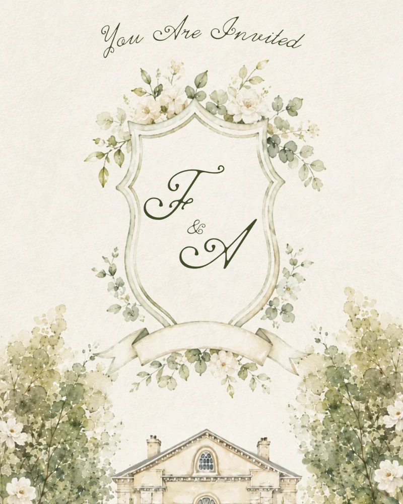 Bluebell digital invitation design